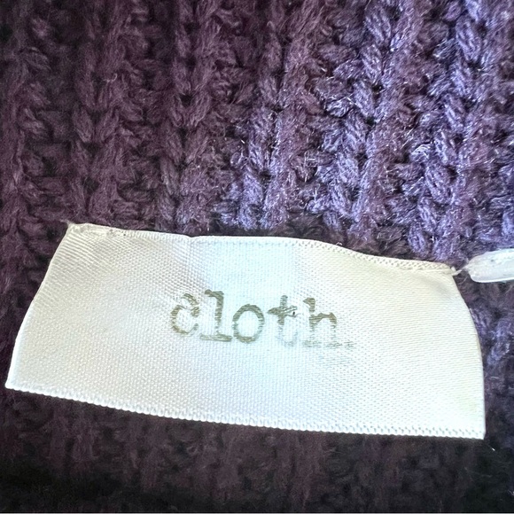 Purple Sleeveless Knit Top minimalist Comfy Casual Colorful Fall Tailgate Size L - Picture 2 of 10